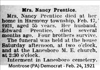 Prentice, Mrs.Nancy